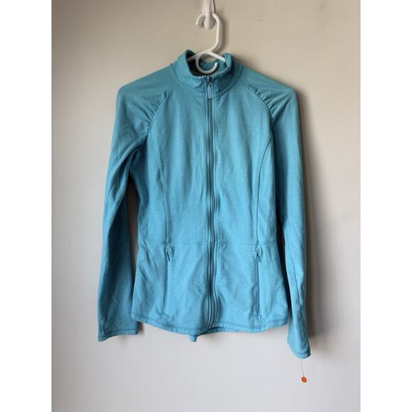 Lilly Pulitzer Luxletic Women’s Size Medium Blue Kapri Jacket Coat Shirt Cruise - Picture 2 of 10